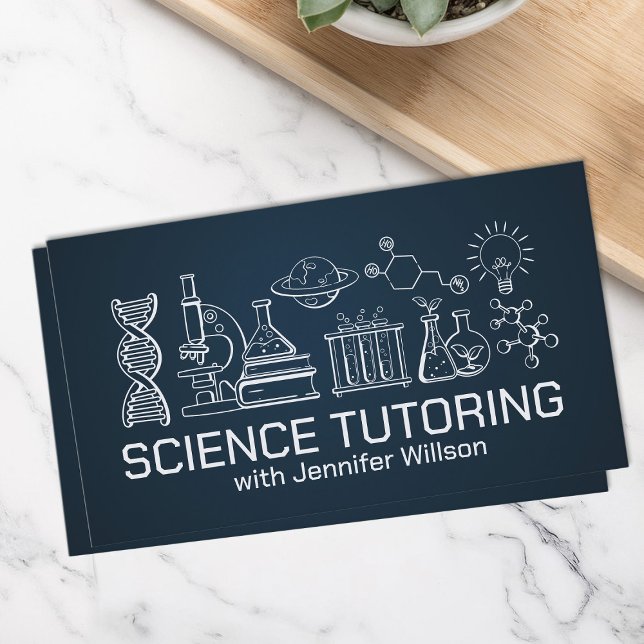 Science Tutoring - Teacher Business Card (Creator Uploaded)