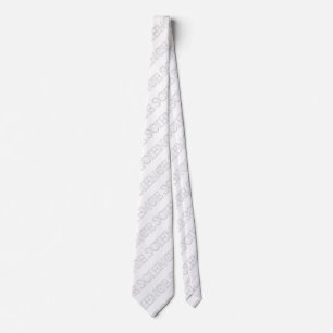 Science typography sketch pattern tie