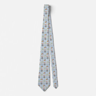 Science typography tie