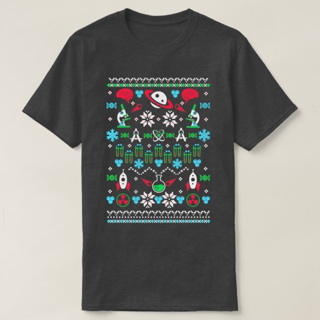 Science Ugly Christmas Sweater  (Design Front)