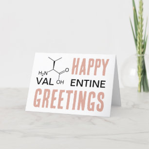 Science Valentine Essential Amino Acid Biology     Holiday Card