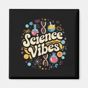 Science Vibes Groovy First Day of Back To School Magnet