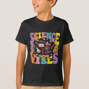 Science Vibes Retro 1st Day Of Byck To School Groo T-Shirt