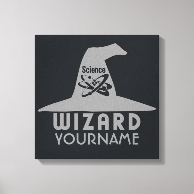 Science Wizard custom canvas print (Front)
