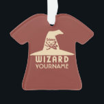 Science Wizard custom colour ornament<br><div class="desc">Change the text field to what you want. You can also change the font and its size and colour by using the "Customise it" function, as well as add more text fields if you wish. Further, you can edit the background colour of this item to what you want. See my...</div>