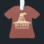 Science Wizard custom colour ornament<br><div class="desc">Change the text field to what you want. You can also change the font and its size and colour by using the "Customise it" function, as well as add more text fields if you wish. Further, you can edit the background colour of this item to what you want. See my...</div>