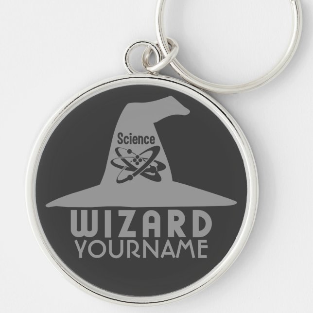 Science Wizard custom key chain (Front)
