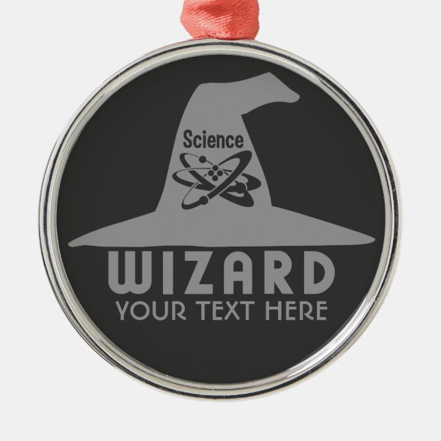 Science Wizard custom ornament (Front)