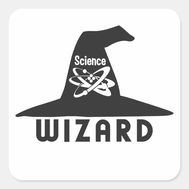 Science Wizard custom stickers (Front)