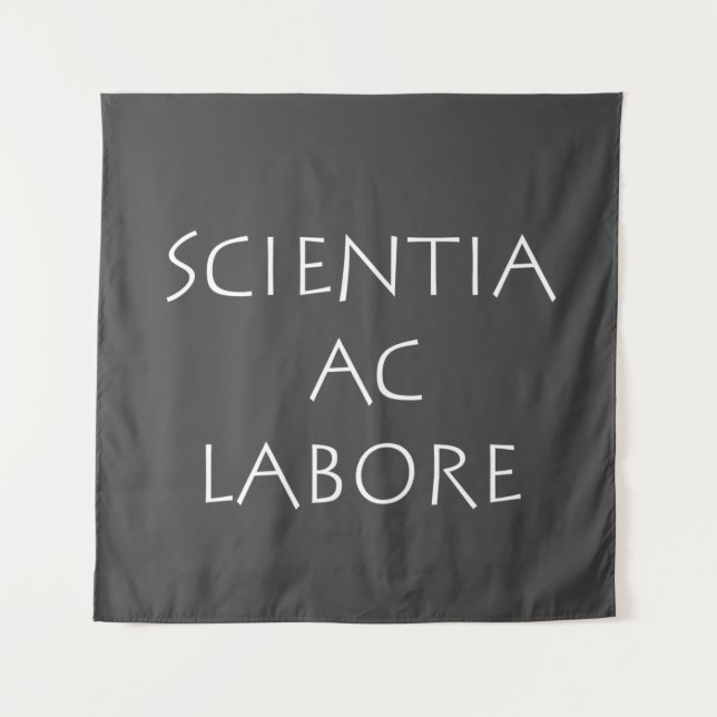 Scientia ac labore tapestry (Front)