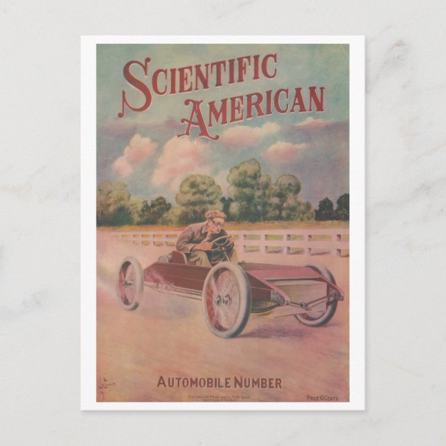 Scientific American Poster Postcard (Front)