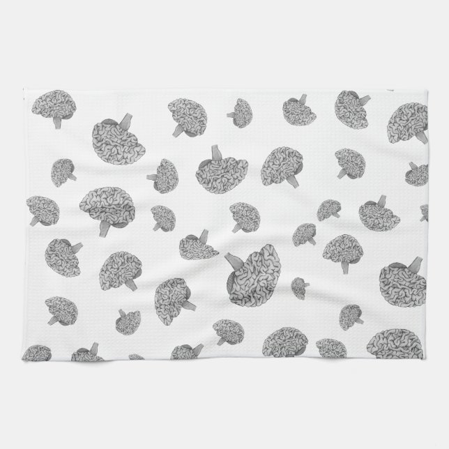 Scientific Brain Tea Towel (Horizontal)