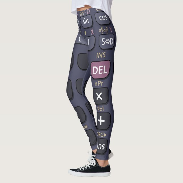 Scientific calculator leggings (Left)