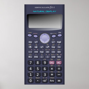 Scientific calculator poster