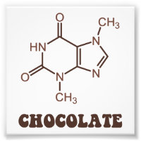Scientific Chocolate Element Theobromine Molecule