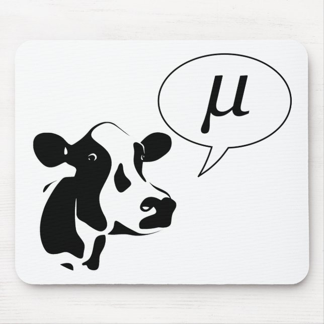 Scientific Cow Goes Mu Mouse Pad (Front)