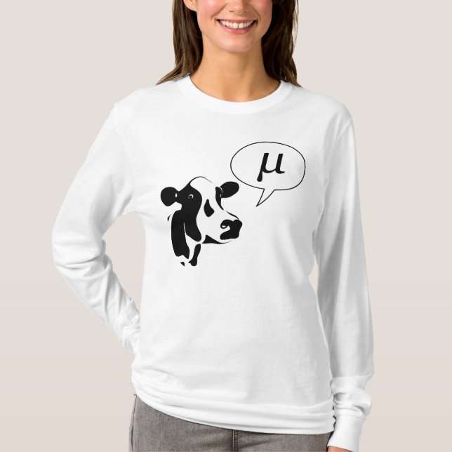 Scientific Cow Goes Mu T-Shirt (Front)