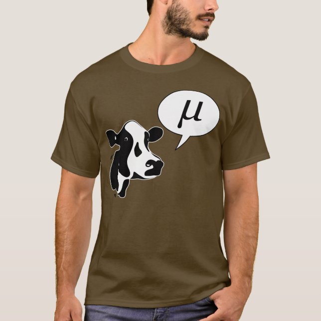 Scientific Cow Goes Mu T-Shirt (Front)