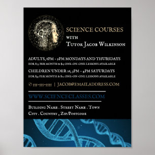 Scientific Design, Science Course Advertising Poster