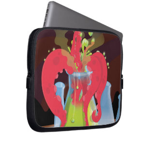 Scientific experiment flask Monster Laptop Sleeve