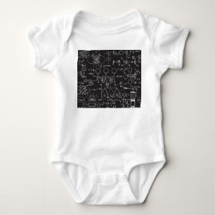 Scientific Formulas: Chalkboard Calculations Patte Baby Bodysuit