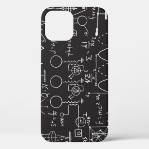 Scientific Formulas: Chalkboard Calculations Patte iPhone 12 Case
