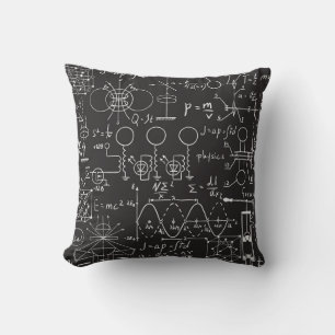 Scientific Formulas: Chalkboard Calculations Patte Cushion