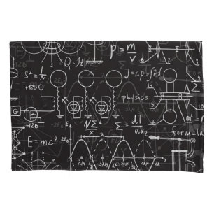 Scientific Formulas: Chalkboard Calculations Patte Pillowcase