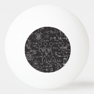 Scientific Formulas: Chalkboard Calculations Patte Ping Pong Ball