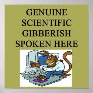 scientific gibberish poster
