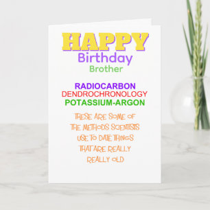 scientific happy birthday wish brother card