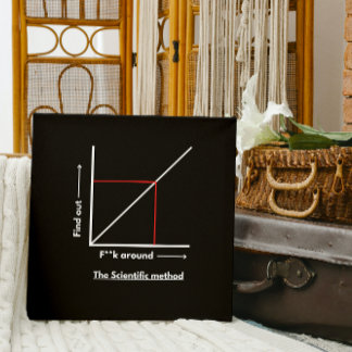 Scientific method: f**k around, find out more poster