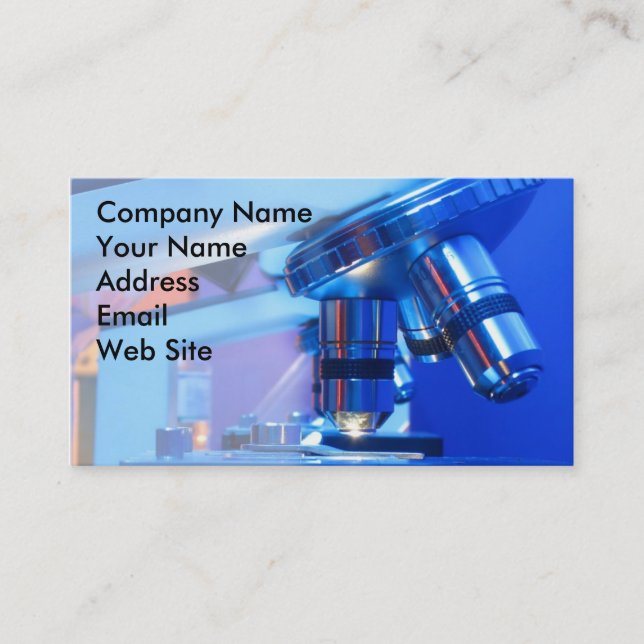 Scientific Microscope Business Card (Front)