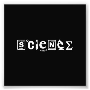 Scientific Symbols Science Photo Print