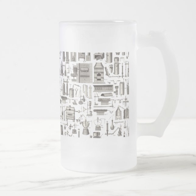 Scientific Tools Frosted Glass Beer Mug (Right)