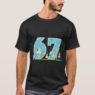 Scientist 67 Birthday Party Lab Stem Chemistry Sci T-Shirt