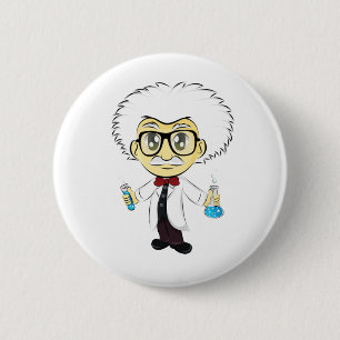 Scientist 6 Cm Round Badge
