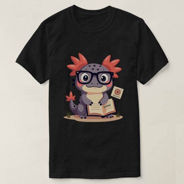 Scientist Axolotl T-Shirt (Design Front)