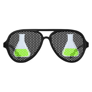 Scientist Biologist Laboratory Fun Party Aviator Sunglasses