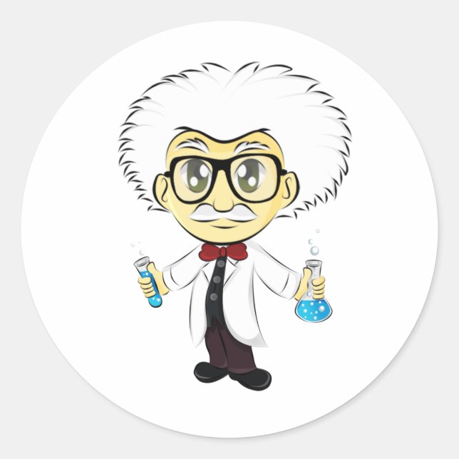 Scientist Classic Round Sticker (Front)