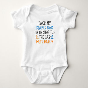 Scientist Dad Funny Science Baby Saying Bodysuit