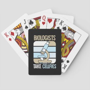 Scientist Gift   Biologists Take Cellfies Playing Cards