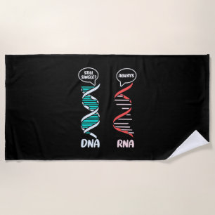 Scientist Gift Biology Teacher Rna Beach Towel