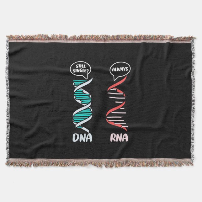 Scientist Gift | Biology Teacher Rna Throw Blanket (Front)
