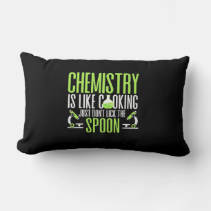 Scientist Gift   Chemistry Is Like Cooking Lumbar Cushion