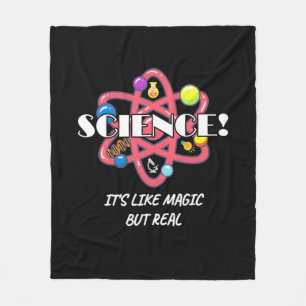 Scientist Gift   Chemistry Science Is Like Magic Fleece Blanket