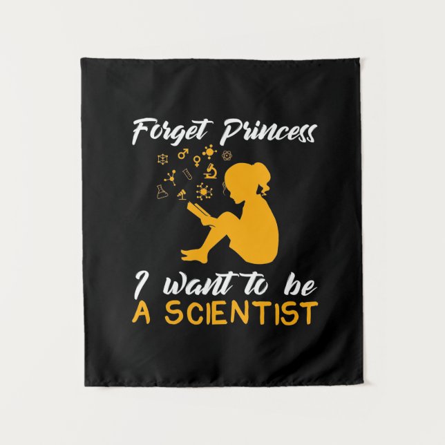 Scientist Gift | I Am Future Scientist Tapestry (Front)