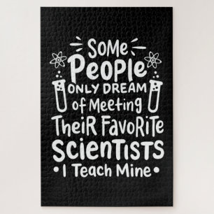 Scientist Gift I Teach Favourite Scientists Jigsaw Puzzle