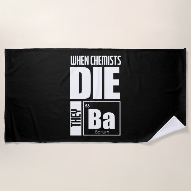 Scientist Gift | Lovely Chemistry Beach Towel (Front)
