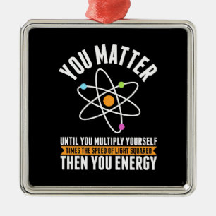 Scientist Gift   Physicist Science Matter Metal Tree Decoration